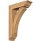 Ekena Millwork Thorton Traditional Smooth Bracket w/ Offset Brace, Western Red Cedar, 5 1/2"W x 18"D x 26"H BKT0604X18X26THR01SWR - alternate 1